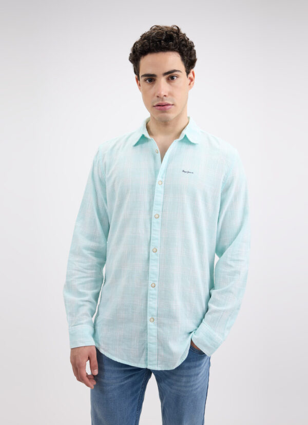 Blue Check Full Sleeve Shirt - Image 2