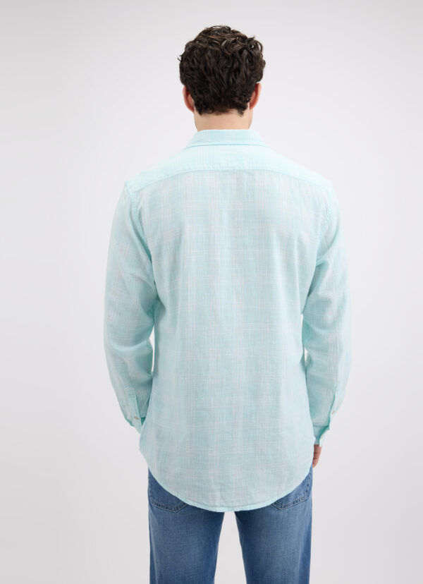 Blue Check Full Sleeve Shirt - Image 3