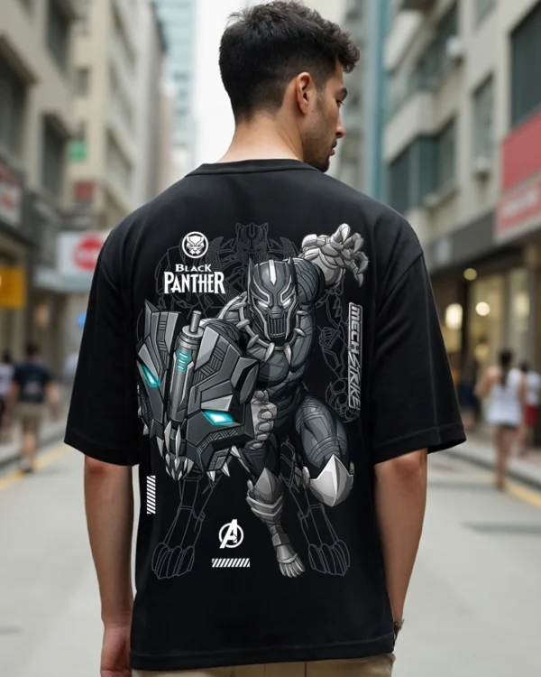 Black Panther Mech Graphic Printed